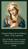 *SPANISH* Our Lady of Sorrows Prayer Card